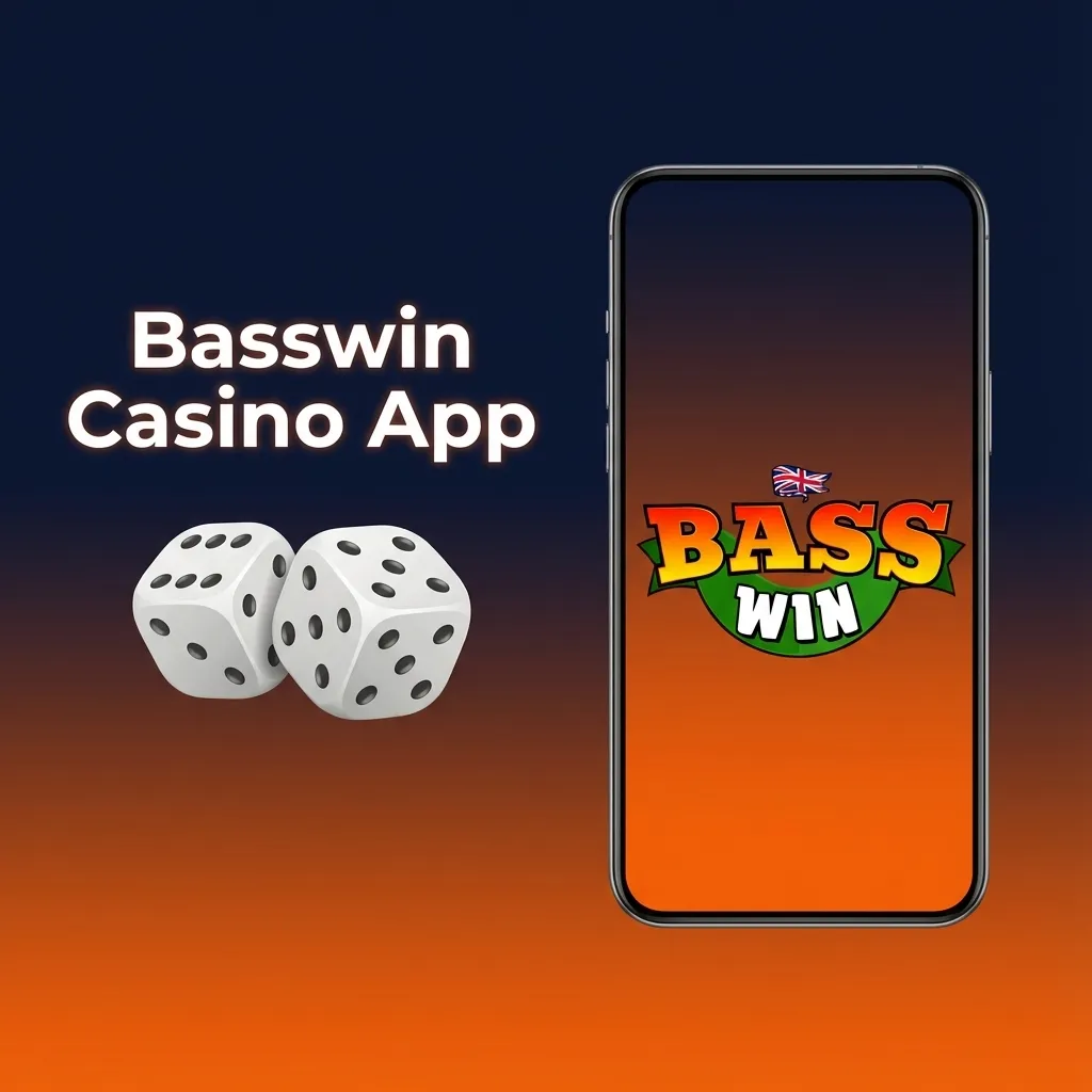 Basswin casino app home screen showing live events, slots, tables, and live dealer casino with filters by game providers