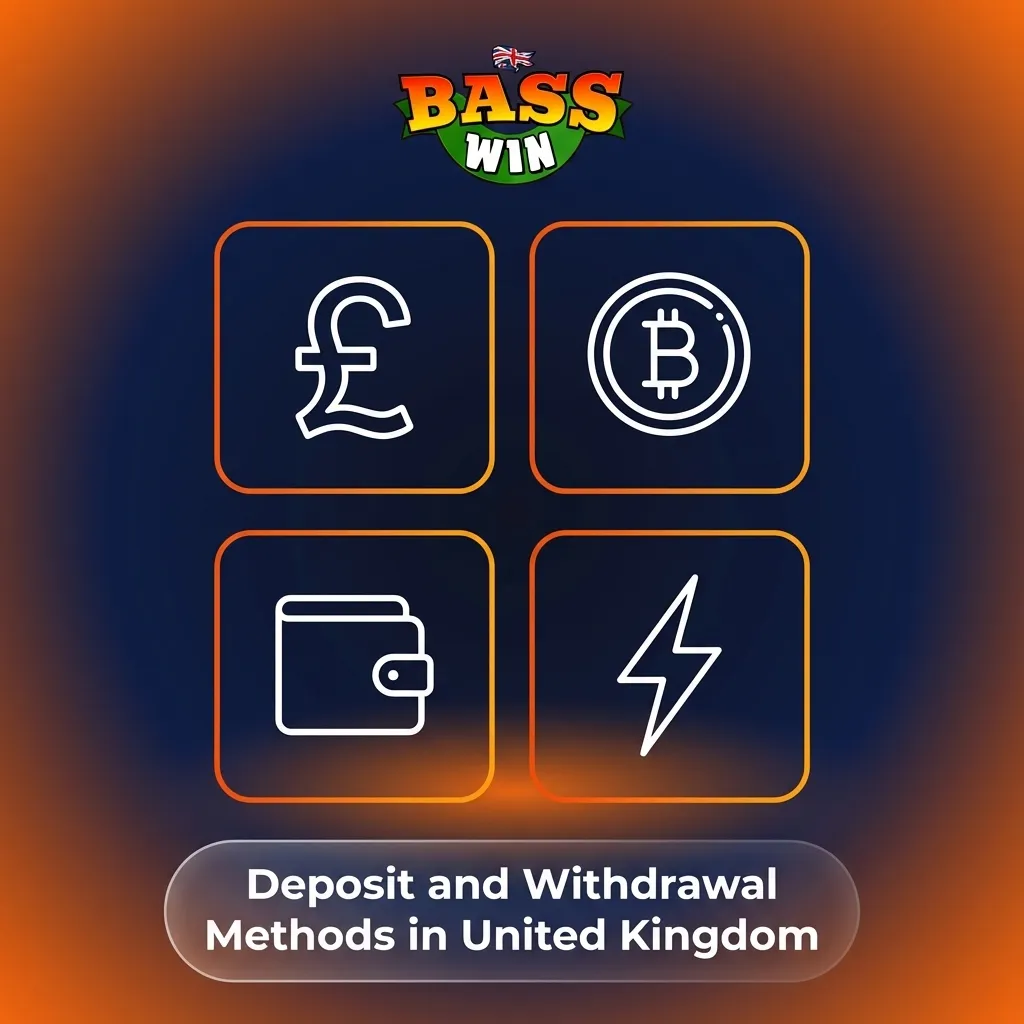 Icons of Visa, Mastercard, PayPal, Skrill, Neteller, Apple Pay, bank, Bitcoin, and Ethereum for UK deposits and withdrawals