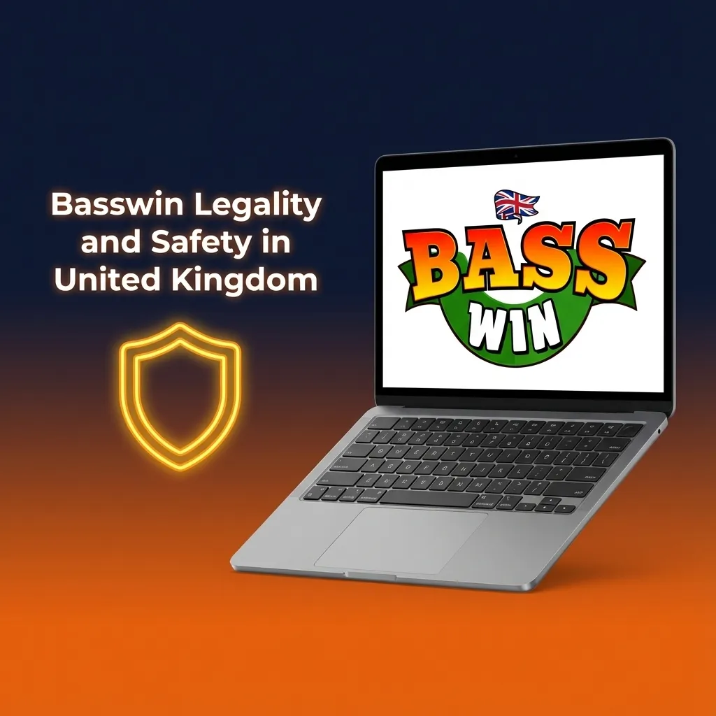 Infographic on Basswin UK legality, licensing, safety, SSL encryption, and responsible gambling tools
