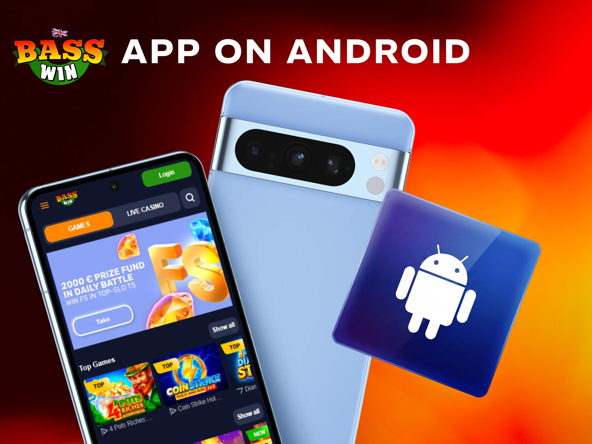 Get the official Basswin App for Android smartphones and tablets.