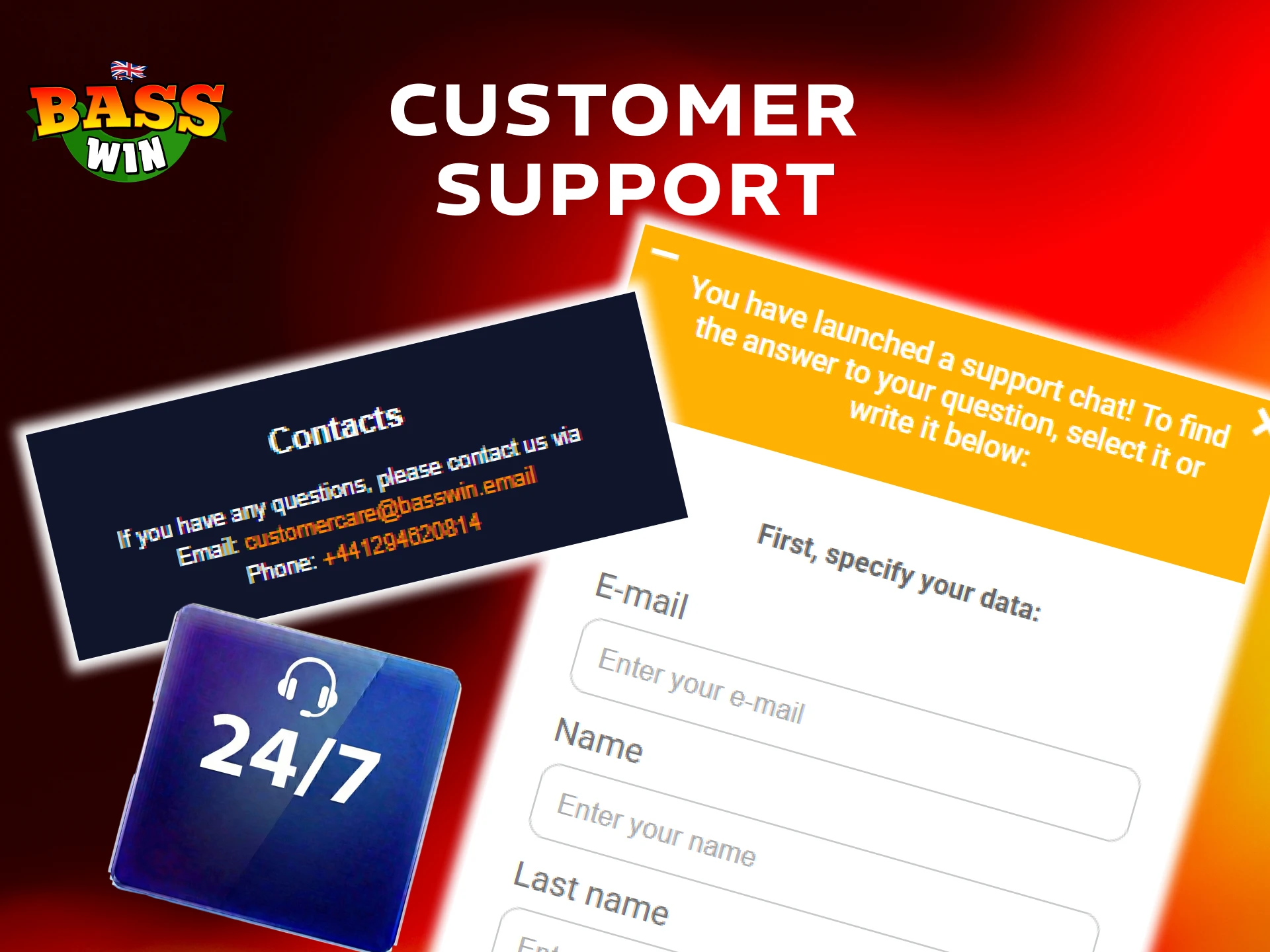 Contact the professional support team via the Basswin App.